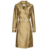 Textiel Dames Trenchcoats Guess DILETTA BELTED LOGO TRENCH Goud