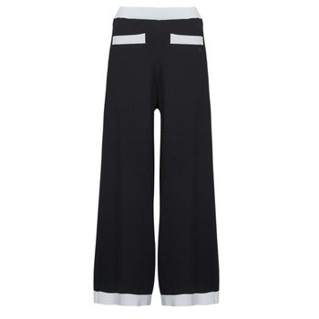Textiel Dames Losse broeken / Harembroeken Karl Lagerfeld CLASSIC KNIT PANTS Zwart / Wit