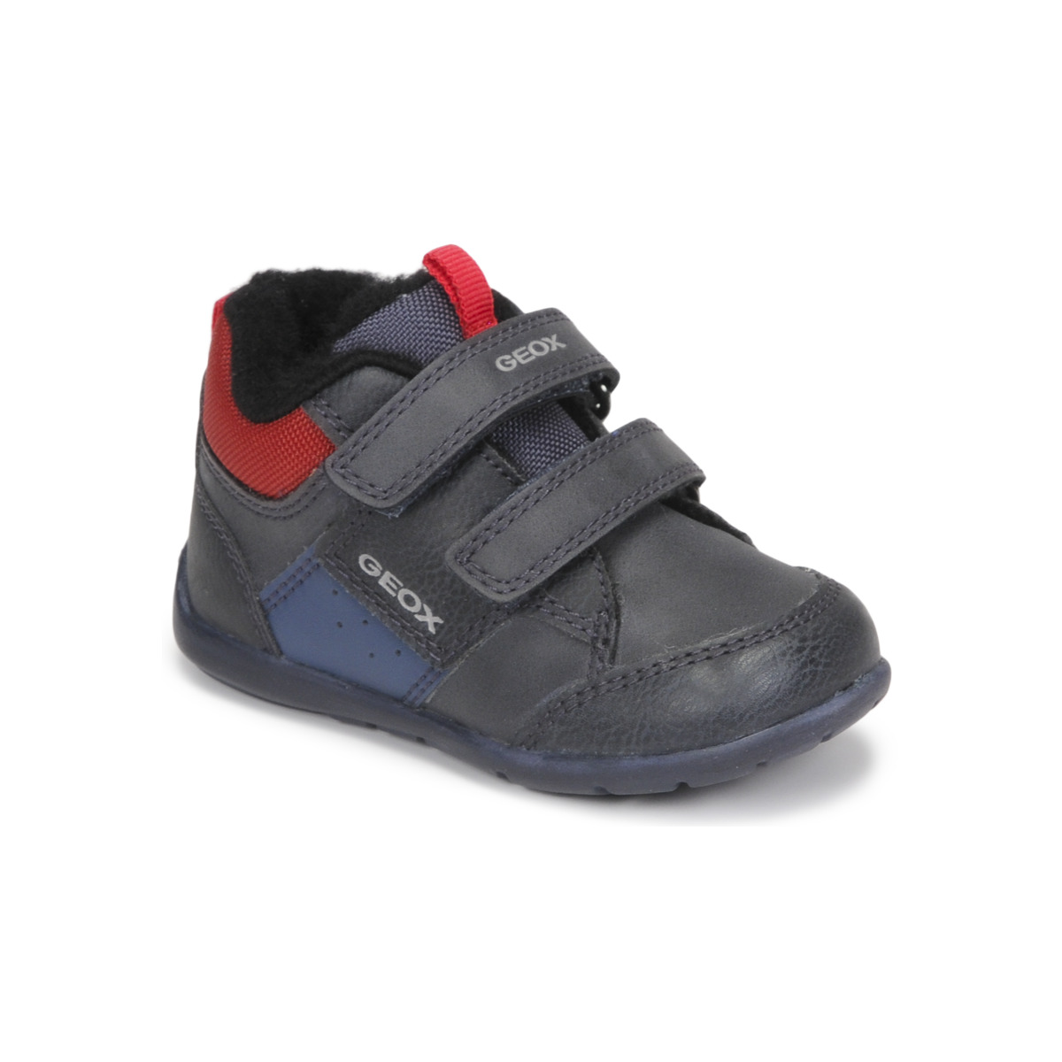 Schoenen Kinderen Hoge sneakers Geox B ELTHAN BOY B Marine / Rood