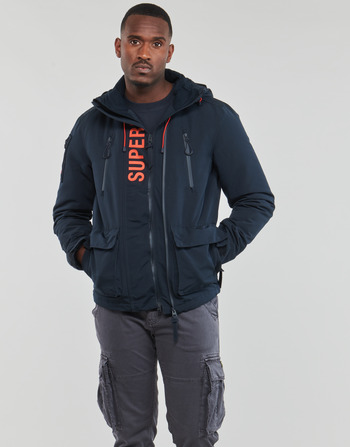 Textiel Heren Wind jackets Superdry ULTIMATE WINDCHEATER Marine / Oranje