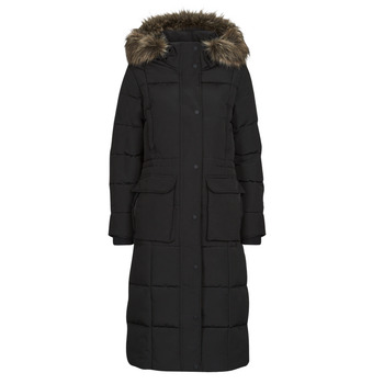 Textiel Dames Dons gevoerde jassen Superdry EVEREST LONGLINE PUFFER COAT Zwart