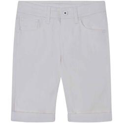 Textiel Jongens Korte broeken / Bermuda's Pepe jeans  Wit