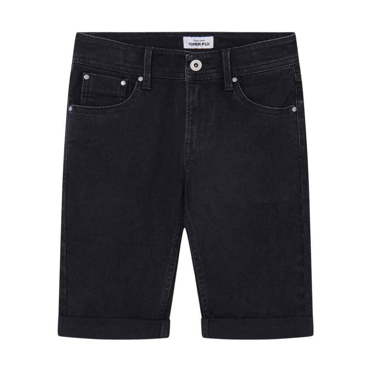 Textiel Jongens Korte broeken / Bermuda's Pepe jeans  Zwart