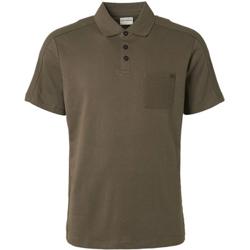 Textiel Heren T-shirts & Polo’s No Excess Polo Jacquard Army Groen Groen