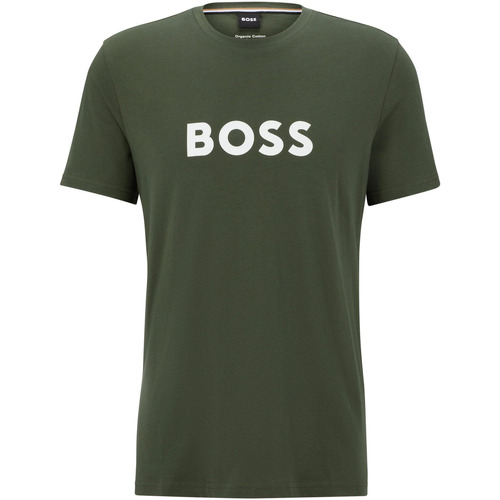 Textiel Heren T-shirts & Polo’s BOSS T-shirt Donkergroen Groen