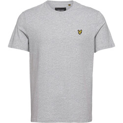 Textiel Heren T-shirts korte mouwen Lyle & Scott Plain T-Shirt Grijs