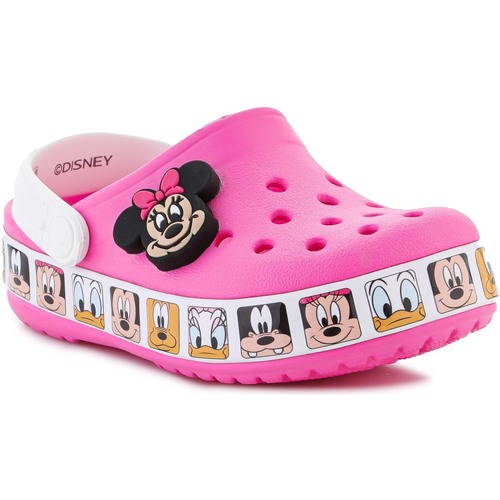 Schoenen Meisjes Sandalen / Open schoenen Crocs FL Minnie Mouse Band Kids Clog T 207720-6QQ Roze