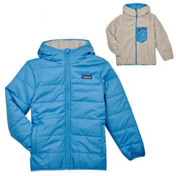 Textiel Kinderen Wind jackets Patagonia K'S REVERSIBLE READY FREDDY HOODY Blauw / Grijs