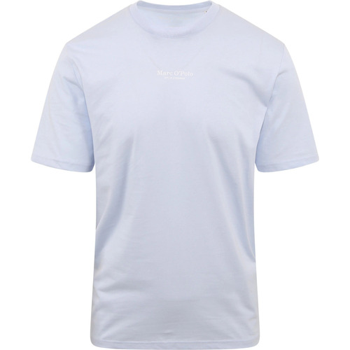 Textiel Heren T-shirts & Polo’s Marc O'Polo T-Shirt Logo Lichtblauw Blauw