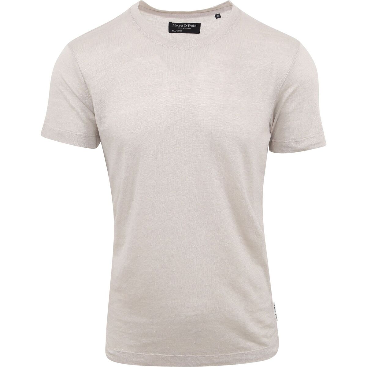 Textiel Heren T-shirts & Polo’s Marc O'Polo T-Shirt Linnen Beige Beige