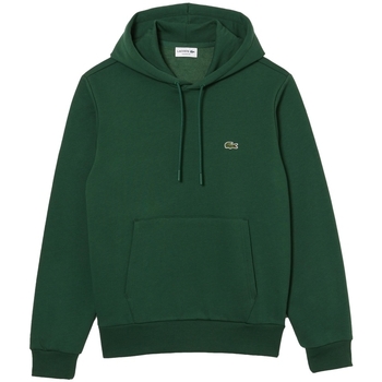 Textiel Heren Sweaters / Sweatshirts Lacoste Organic Brushed Cotton Hoodie - Vert Groen