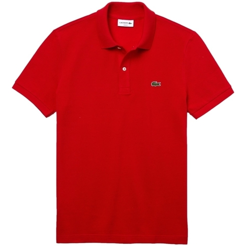 Textiel Heren T-shirts & Polo’s Lacoste Slim Fit Polo - Rouge Rood