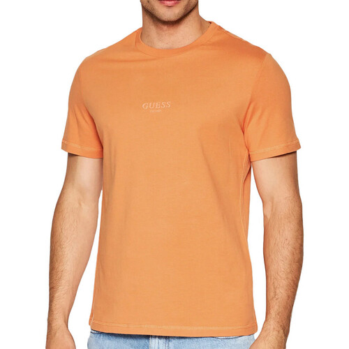 Textiel Heren T-shirts & Polo’s Guess  Oranje