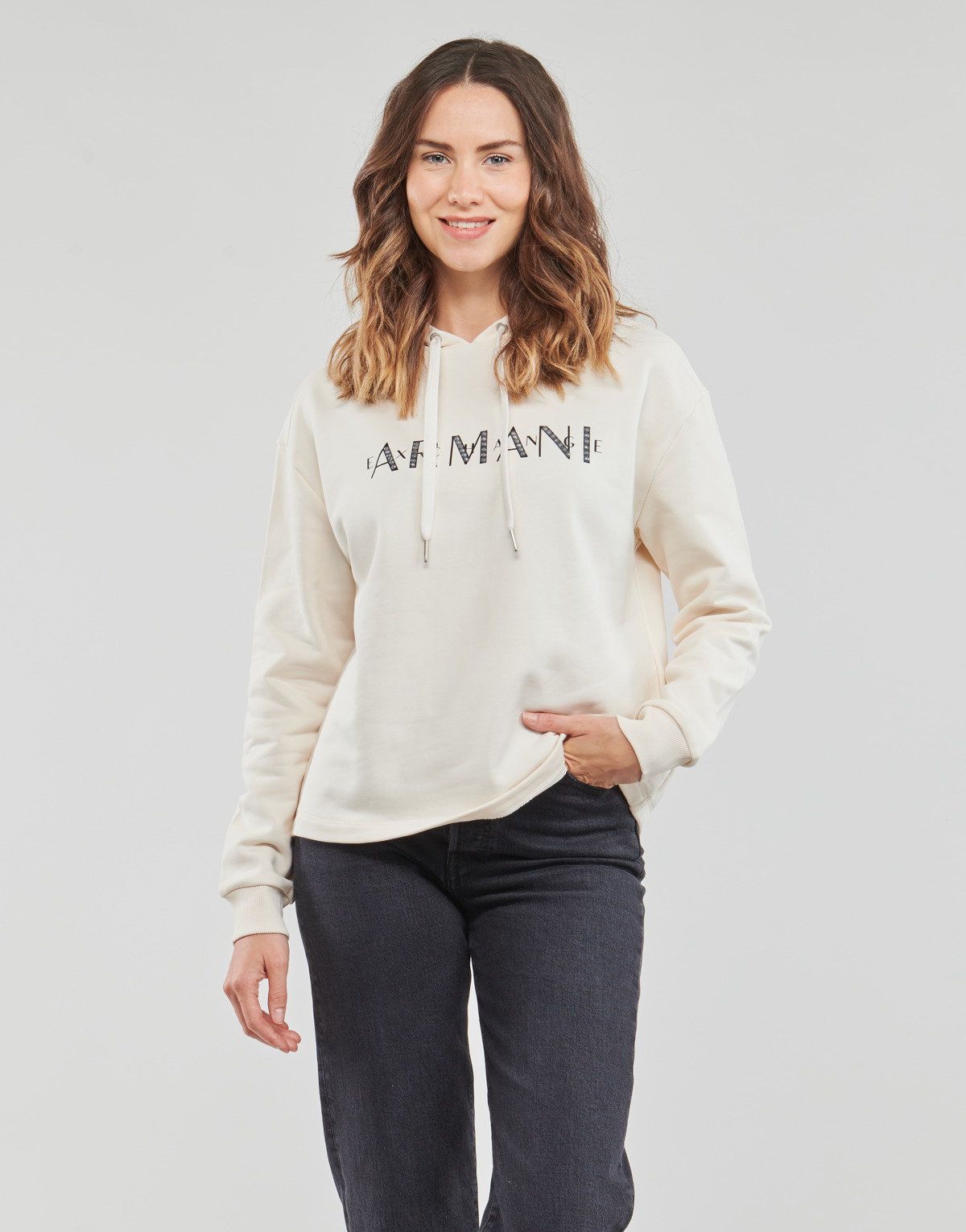 Textiel Dames Sweaters / Sweatshirts Armani Exchange 6RYM95 Beige