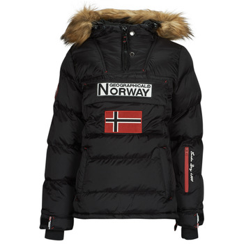 Textiel Dames Dons gevoerde jassen Geographical Norway BELANCOLIE Zwart