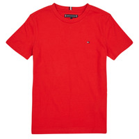 Textiel Jongens T-shirts korte mouwen Tommy Hilfiger ESSENTIAL COTTON TEE S/S Rood