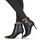 Schoenen Dames Enkellaarzen Versace Jeans Couture 75VA3S57 Zwart / Goud