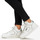 Schoenen Dames Hoge sneakers Versace Jeans Couture 75VA3SJ1 Wit / Zilver