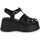 Schoenen Dames Sandalen / Open schoenen Windsor Smith CRUSH BLACK LEATHER Zwart