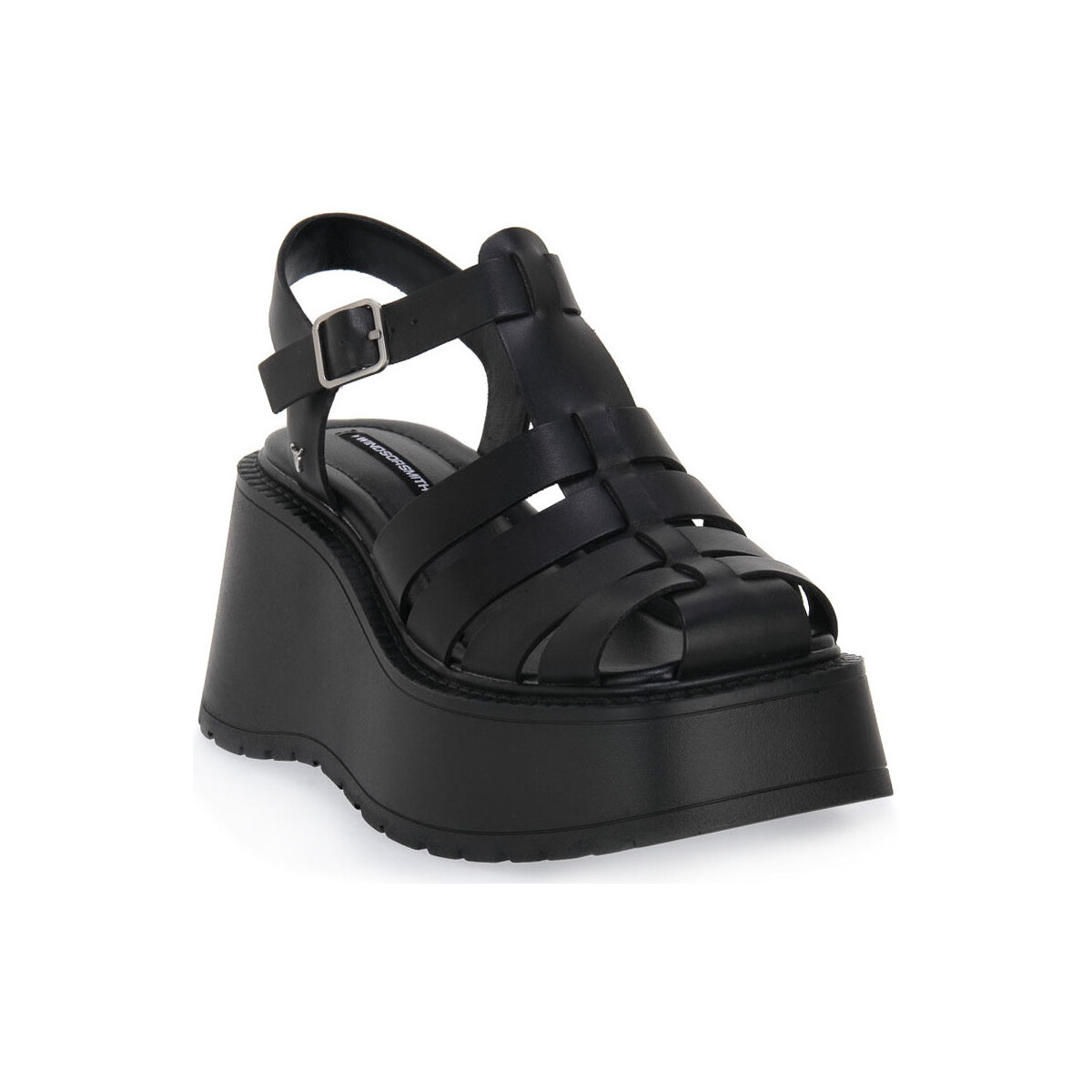Schoenen Dames Sandalen / Open schoenen Windsor Smith CRUSH BLACK LEATHER Zwart