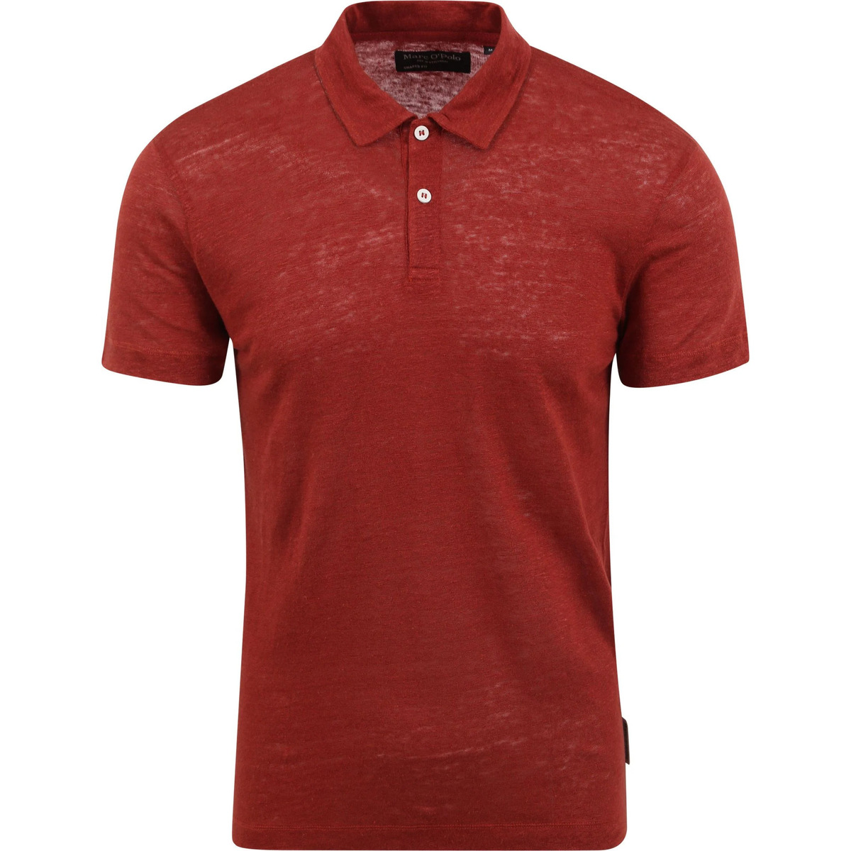 Textiel Heren T-shirts & Polo’s Marc O'Polo Poloshirt Linnen Rood Rood
