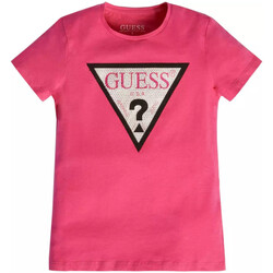 Textiel Meisjes T-shirts & Polo’s Guess  Roze
