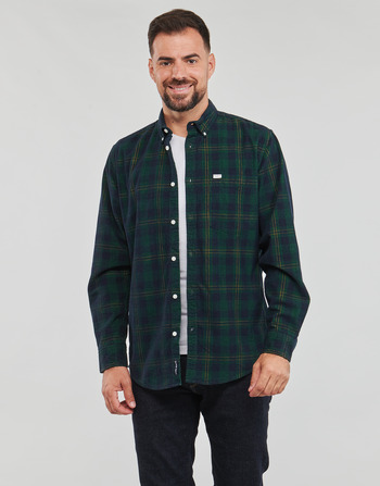 Textiel Heren Overhemden lange mouwen Pepe jeans CALE Groen / Marine