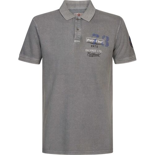 Textiel Heren T-shirts & Polo’s Petrol Industries Polo Logo Grijs Grijs