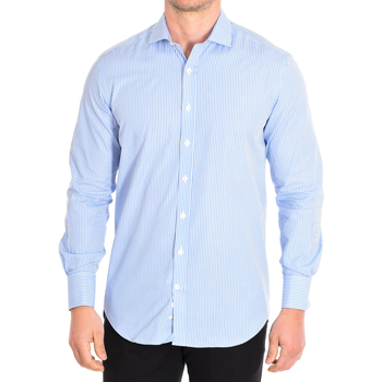 Textiel Heren Overhemden lange mouwen Cafe' Coton BILL355DC-55DC Blauw