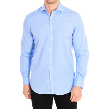 Textiel Heren Overhemden lange mouwen Cafe' Coton FILAFIL03-33LS Blauw