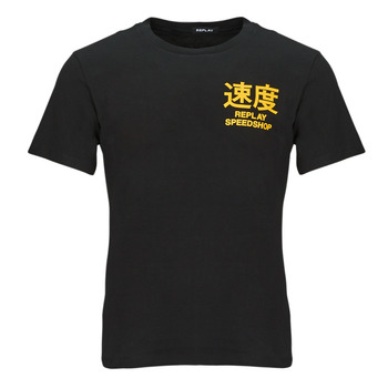 Textiel Heren T-shirts korte mouwen Replay M6659 Zwart