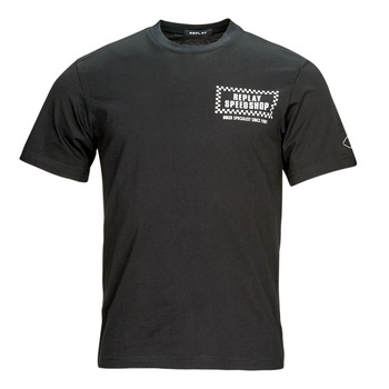 Textiel Heren T-shirts korte mouwen Replay M6699 Zwart