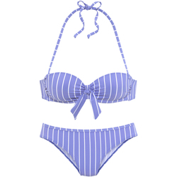 Textiel Dames Bikini Lascana 2-delige set bikini bandeau voorgevormd Suru Blauw
