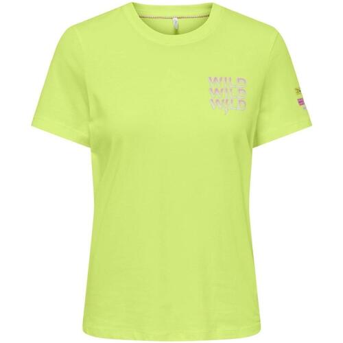 Textiel Dames T-shirts & Polo’s Only  Geel