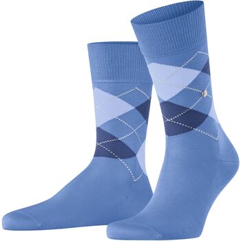 Ondergoed Heren Socks Burlington Manchester Sok Ruit Blauw 6550 Blauw