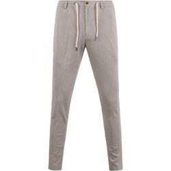 Textiel Heren Broeken / Pantalons Suitable Pantalon Jersey Pied De Poule Beige Beige