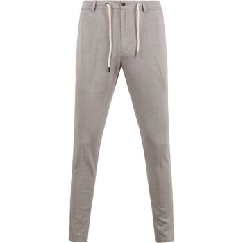 Textiel Heren Broeken / Pantalons Suitable Pantalon Jersey Pied De Poule Beige Beige