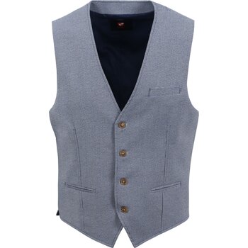 Textiel Heren Jasjes / Blazers Suitable Gilet Melange Blauw Blauw