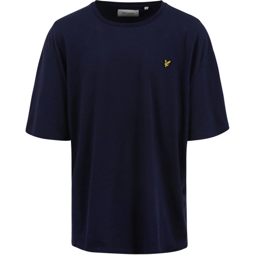 Textiel Heren T-shirts & Polo’s Lyle And Scott Plussize T-shirt Donkerblauw Blauw