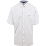 Big And Tall Overhemd Short Sleeve Wit