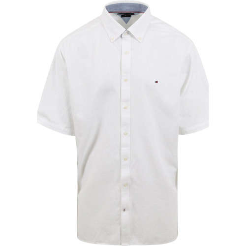 vrouw Sleutel Handvest Tommy Hilfiger Big And Tall Overhemd Short Sleeve Wit Wit - Textiel Overhemden  Dames € 69,95