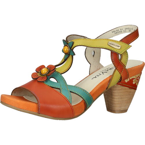 Schoenen Dames Sandalen / Open schoenen Laura Vita Sandalen Oranje
