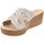 Schoenen Dames Leren slippers Inblu GM000047 Wit