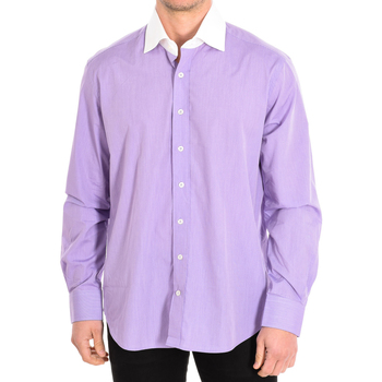 Textiel Heren Overhemden lange mouwen Cafe' Coton BOATING1-33LSW Violet