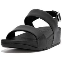 Schoenen Dames Sandalen / Open schoenen FitFlop LULU LEATHER BACK-STRAP SANDALS ALL BLACK Beige