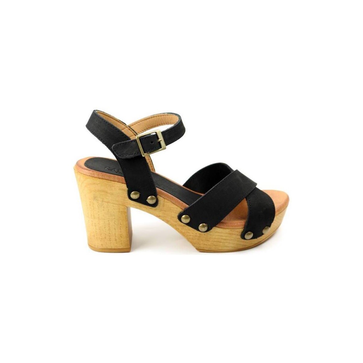 Schoenen Dames Sandalen / Open schoenen Casarini DAMES sandaal   23350 zwart Zwart