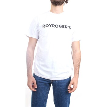 Textiel Heren T-shirts korte mouwen Roy Rogers P23RRU220C748 Wit
