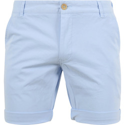 Textiel Heren Broeken / Pantalons Suitable Barri Short Lichtblauw Blauw