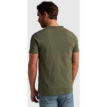 Cast Iron T-Shirt Melange Groen Groen