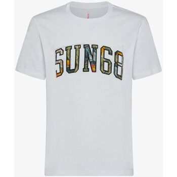 Textiel Heren T-shirts korte mouwen Sun68  Wit